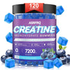 Creatine Monohydrate Gummies for Men & Women 120 CT - 7200mg of Creatine Monohydrate per Serving Chewable Creatine Monohydrate for Muscle Support & Energy Boost Sugar Free Vegan (BlueberryFlavor) ProteinKing