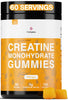 FloHydro Creatine Monohydrate Gummies | 60 Servings | 5g Creatine Monohydrate per Serving | 120 creatine Gummies with Zero Sugar | All Organic Ingredients ProteinKing