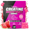 Razuhu Creatine Monohydrate Gummies for Men & Women 4g of Creatine Monohydrate per Serving for Maximum Power Strength Performance Sugar Free Vegan Pre-Workout Supplement(120 Count)-Watermelon ProteinKing