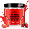 Creatine Monohydrate Gummies - 4g Creatine Monohydrate per Serving - Vegan Gummies for Muscle Growth Increased Strength Recovery - 120 Count Strawberry Flavor ProteinKing