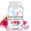 3000 MG Creatine Monohydrate for Women & Men Creatine Pills with BCAA & Hydrolyzed Collagen Creatine Chews Tablets for Performance & Recovery Strength Dragon Fruit Flavor 90 Tablets ProteinKing