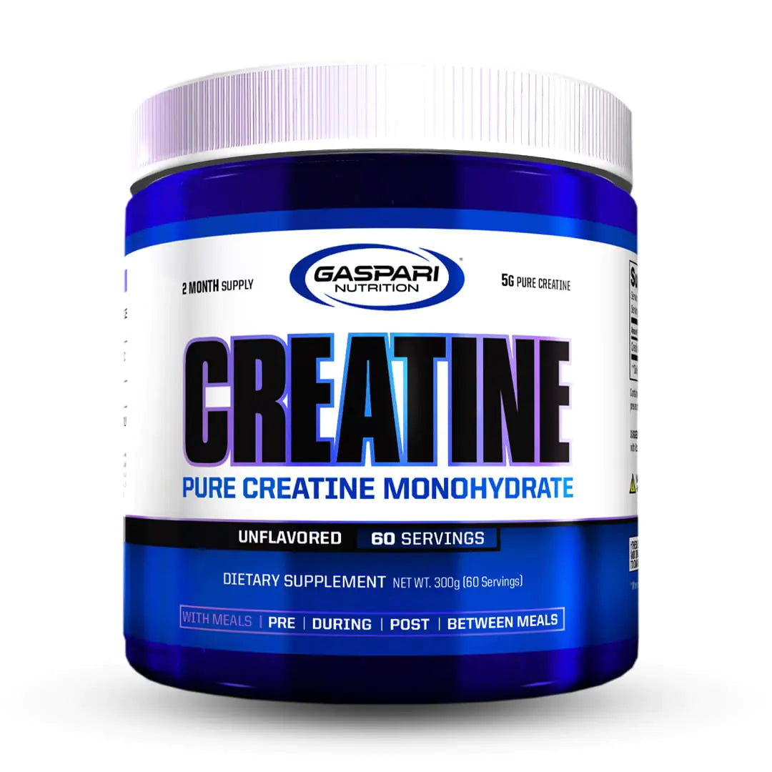 Gaspari Nutrition Pure Creatine Monohydrate 5g of Pure Creatine Boost Muscle and Size (Unflavored 60 Servings) ProteinKing