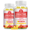 Creatine Gummy 3g of Creatine Monohydrate per Serving Sugar Free Creatine Monohydrate Gummy for Muscle Growth and Strength with 0.5g Collagen 0.2g BCAA 60 Servings Pineapple Flavor 2 Pack - ProteinKing