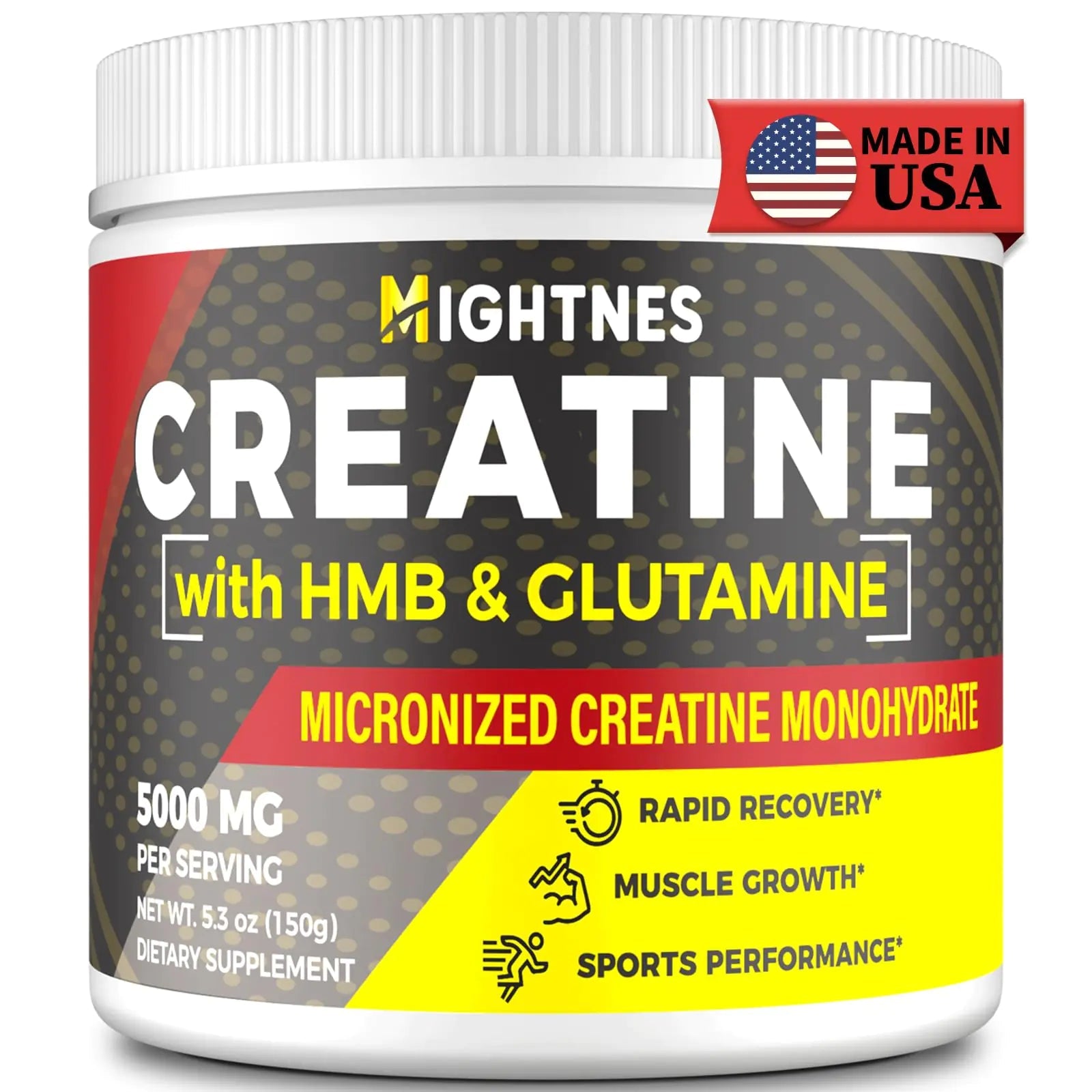 Creatine Powder for Men - Creatine HMB - Creatine for Women - Micronized Creatine Powder - Creatine Glutamine with HMB| for Muscle Growth & Recovery| Creatine Monohydrate 5000mg Per Serv Unflavored - ProteinKing