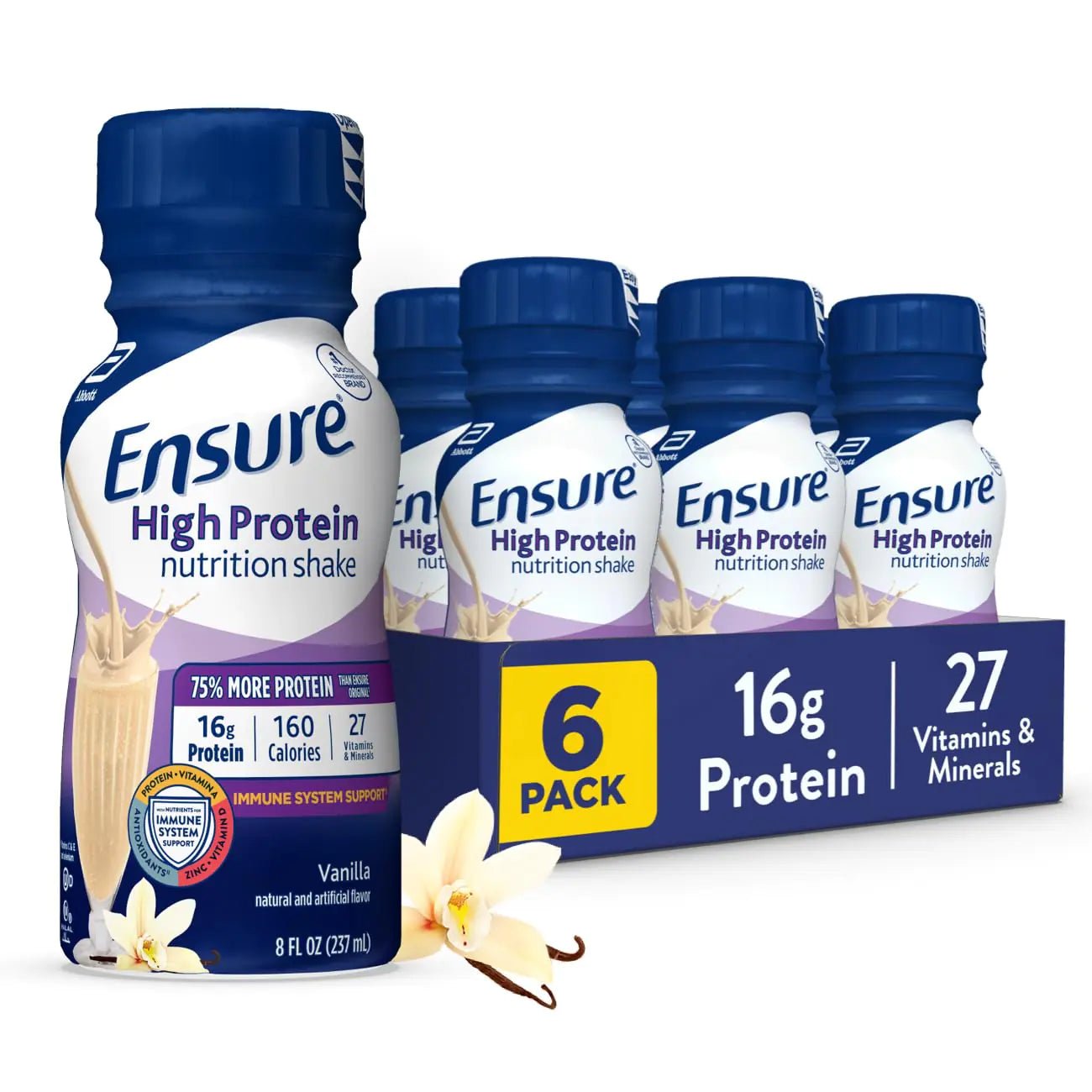 Ensure High Protein Vanilla Nutrition Shake 6 Pack - ProteinKing