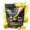 GYMMIES Creatine Monohydrate Gummies - Muscle Growth Performance Endurance - 5 Gram Creatine per Serving - Vegan Non - GMO Gluten - Free Made in USA - 90ct - Lemon Flavor - ProteinKing