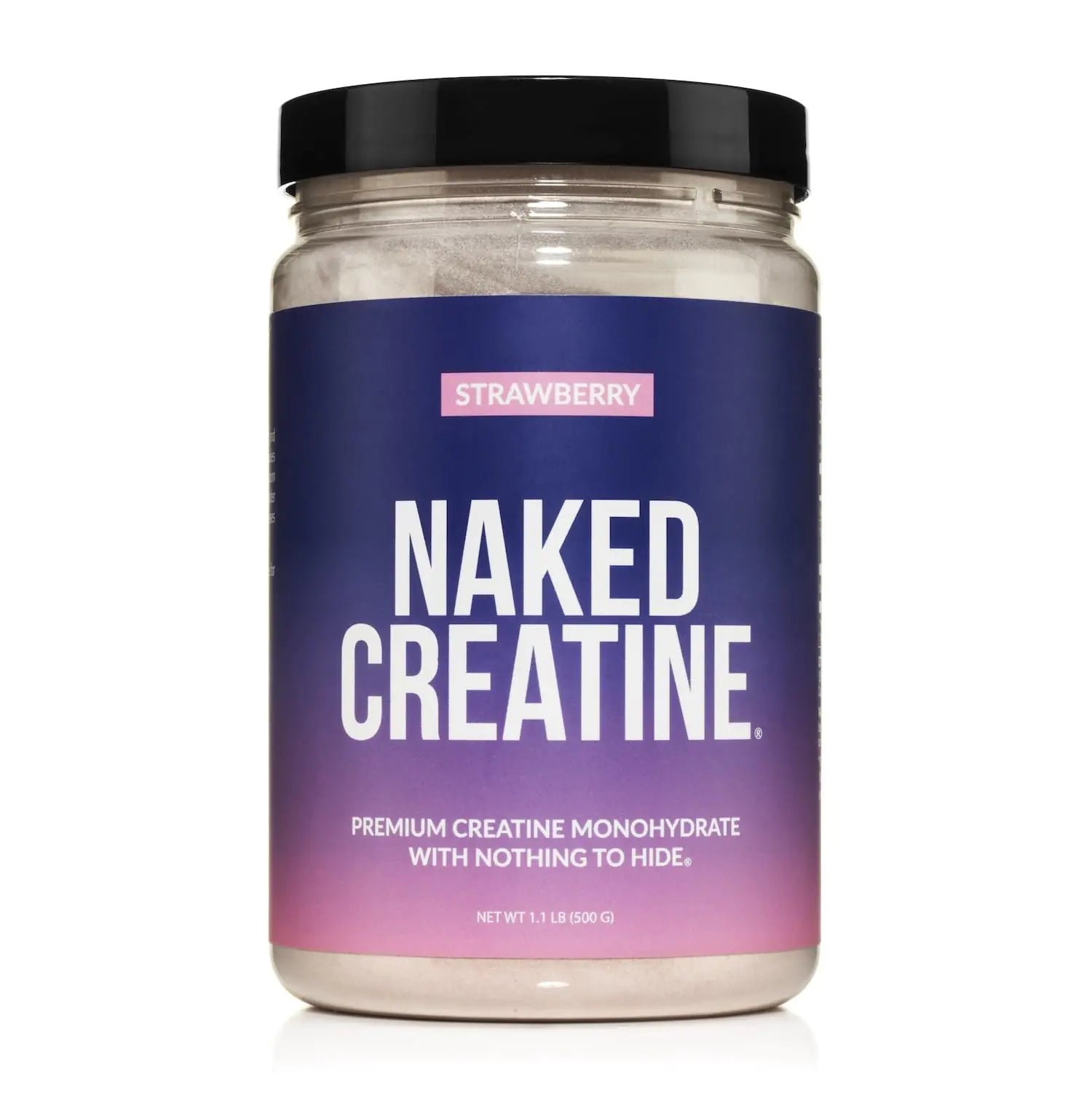 Naked Creatine - Strawberry Flavored Creatine Monohydrate - Real Strawberry Powder Nothing Artificial Muscle Growth Vegan Non - GMO Gluten Free Soy Free - 45 Servings - ProteinKing