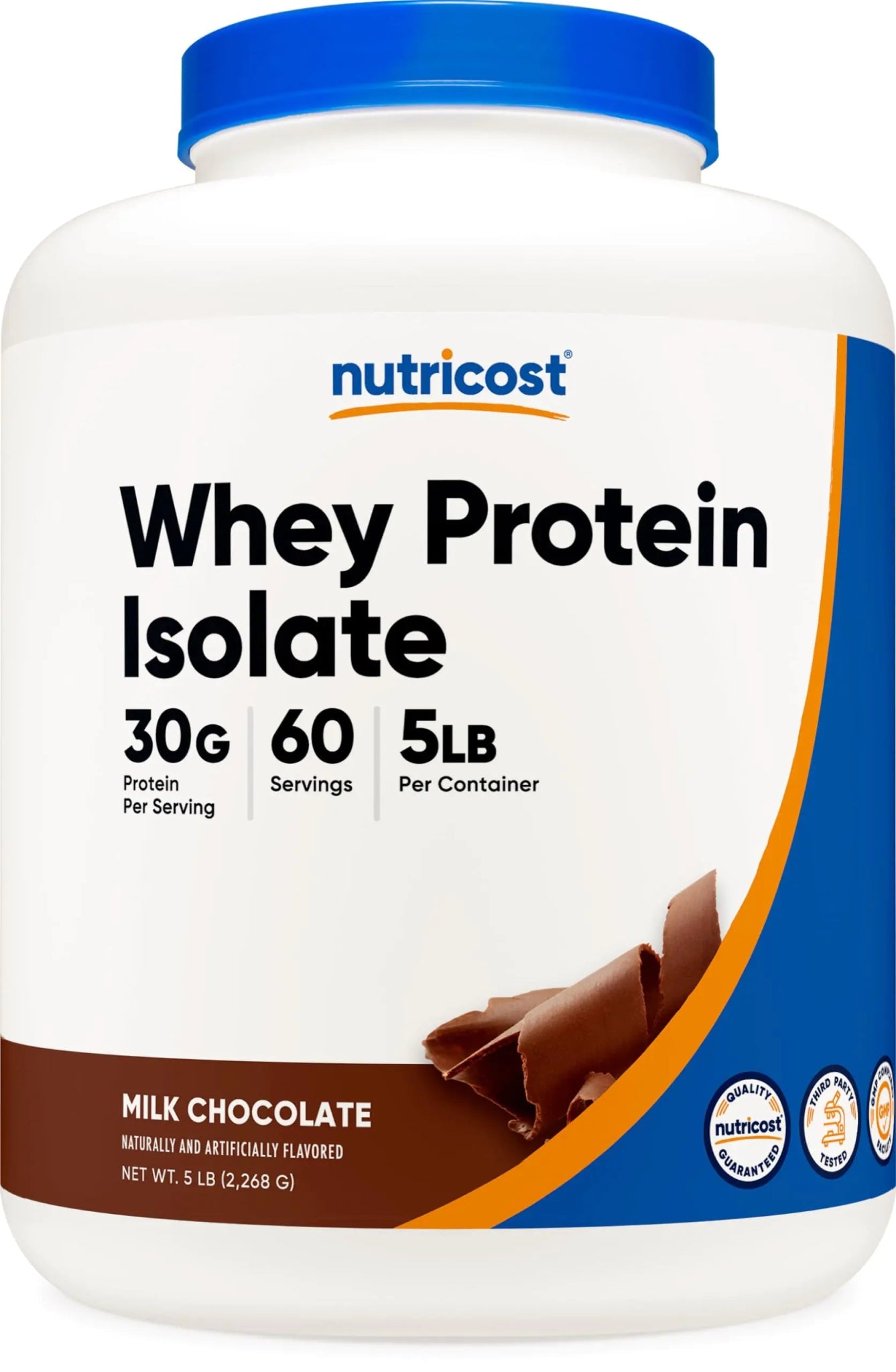 Nutricost Whey Protein Isolate Milk Chocolate 5LBS - ProteinKing