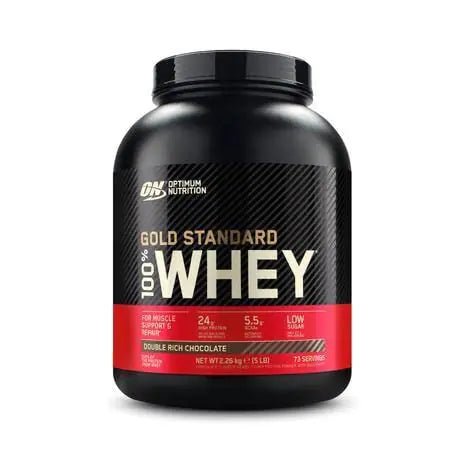 Optimum Nutrition Gold Standard 100% Whey Protein Powder, Double Rich Chocolate, 5 Pound - ProteinKing