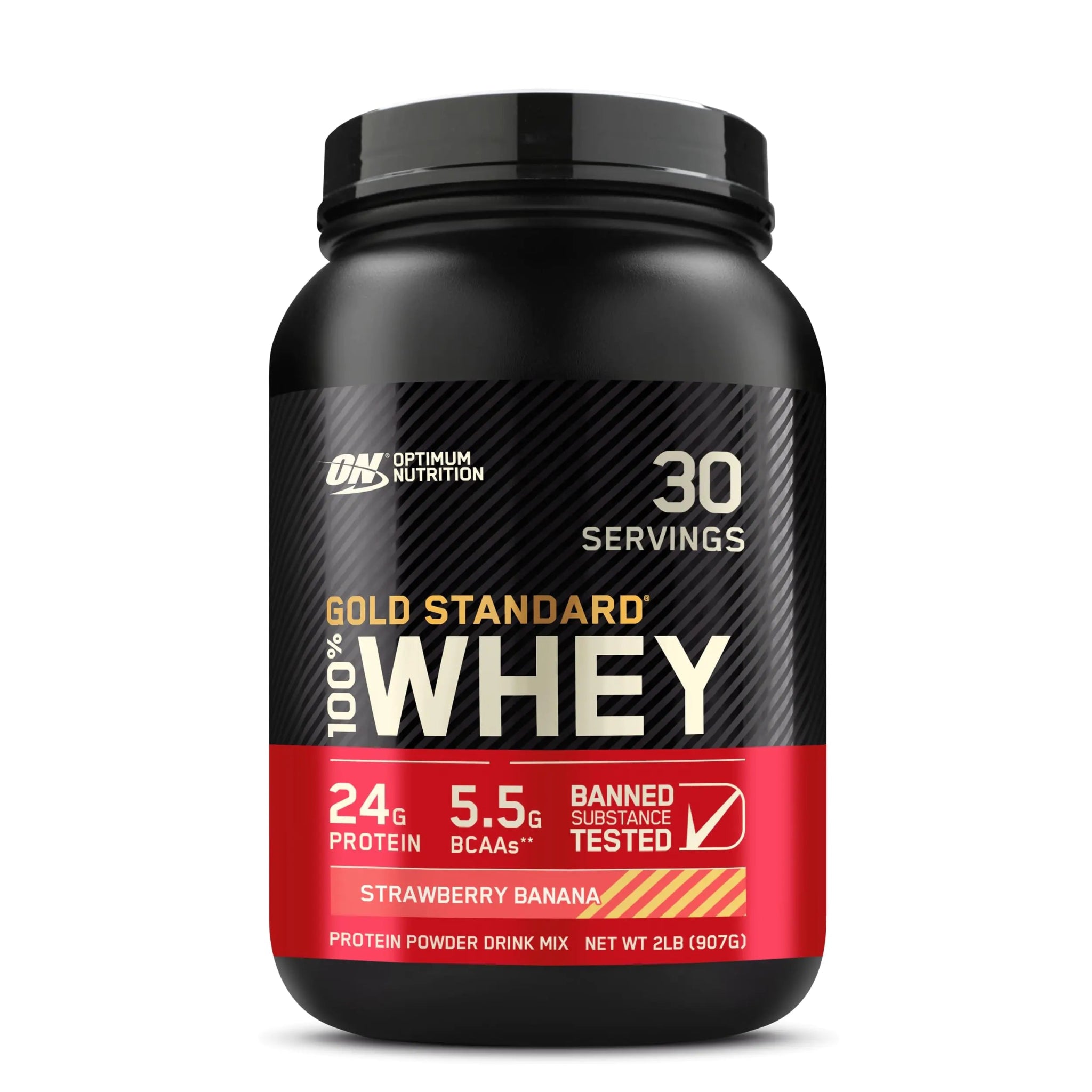 Optimum Nutrition Gold Standard 100% Whey Protein Powder Strawberry Banana 2 Pound - ProteinKing